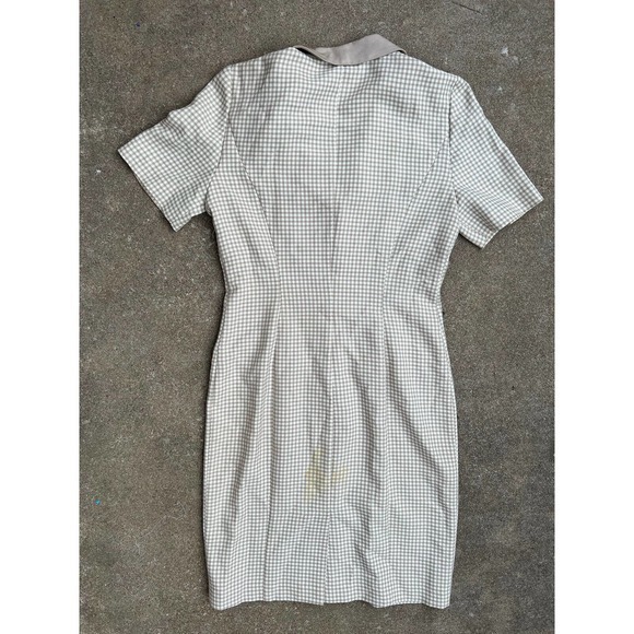 Vintage Danny And Nicole New York Womans Dress 8 Chic Button Knee Length Gold‎ - Picture 6 of 9